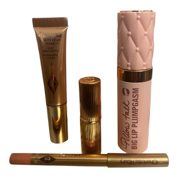 Charlotte Tilbury Pillow Talk Iconic Lip & Cheek Secrets 4 Piece Set NIB - Picture 1 of 11